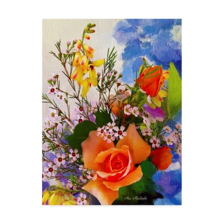 Ata Alishahi 'Flower Design 6' Canvas Art,14x19